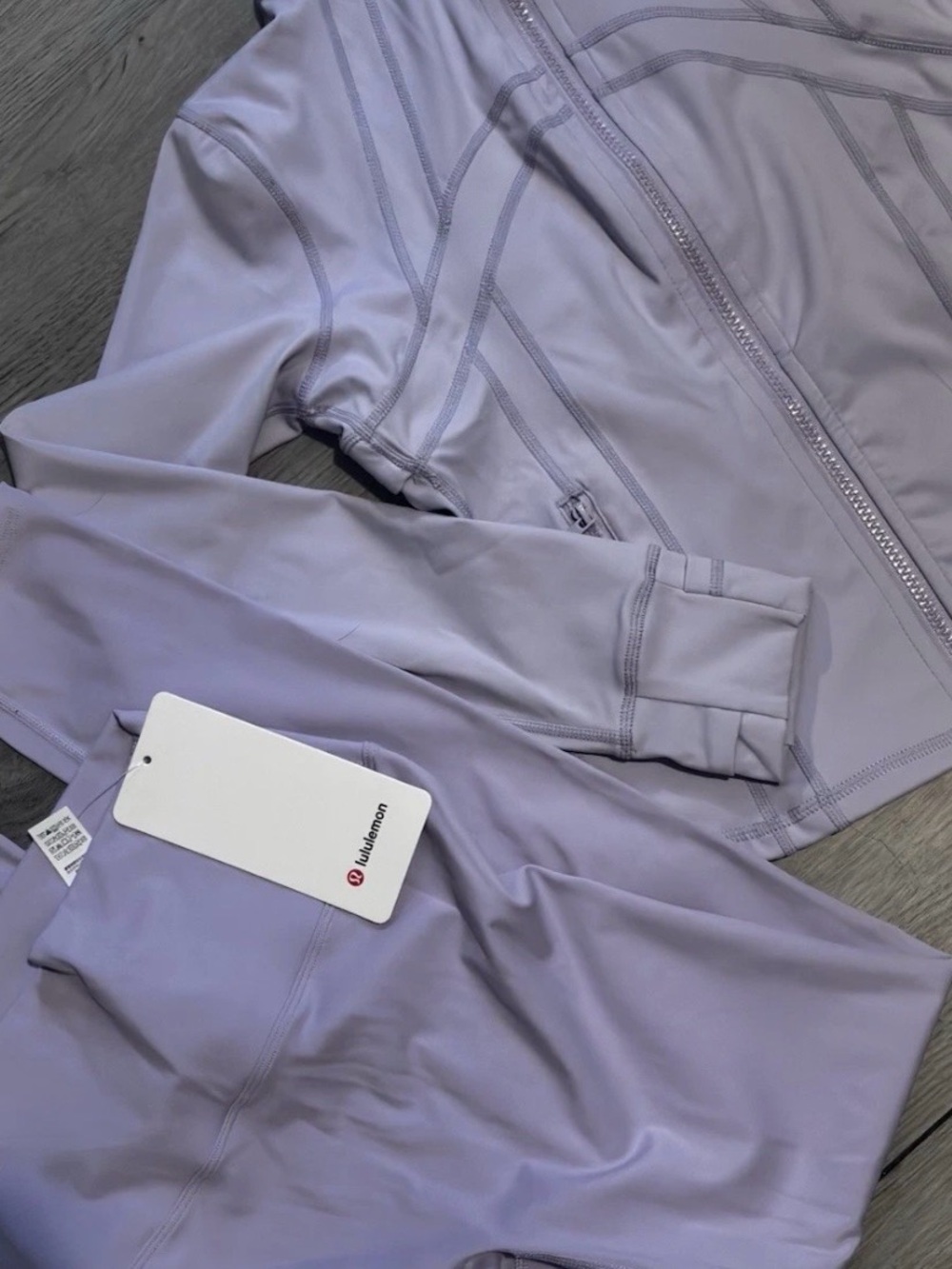 Lululemon Lavender Jacket & Leggings Set